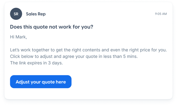 Quote follow-up